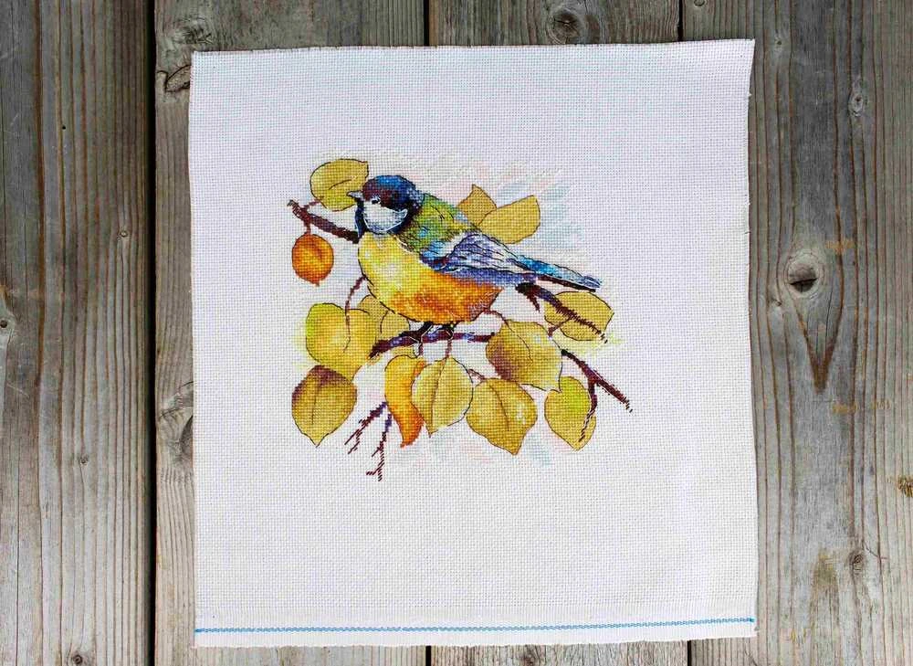 MP Studia Įkvepiantis kryželiu siuvinėjimo rinkinys Rudens miške, 18x19 cm mėgėjams