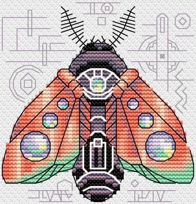MP Studia Beldizart Kryželio siuvinėjimo rinkinys "Hawkmoth. Steampunk" SM-771