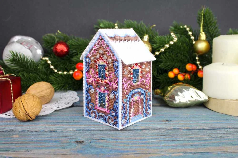 MP Studia Kryželių rinkinys 3D žaislui – raštuotas namelis 11×6×6 cm