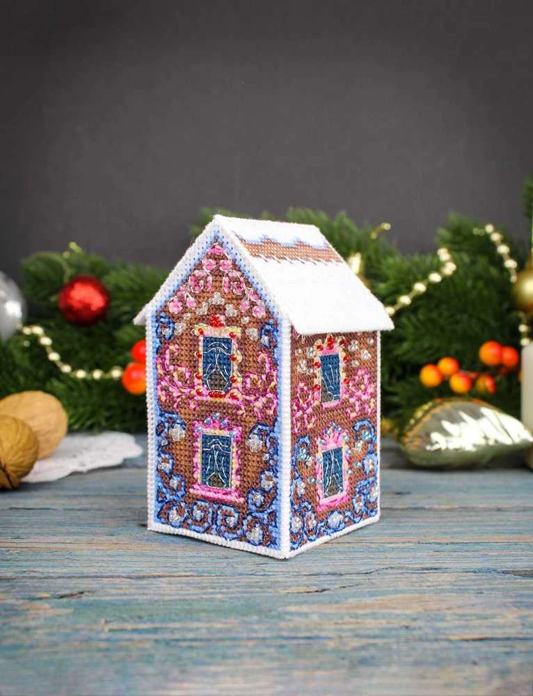 MP Studia Kryželių rinkinys 3D žaislui – raštuotas namelis 11×6×6 cm