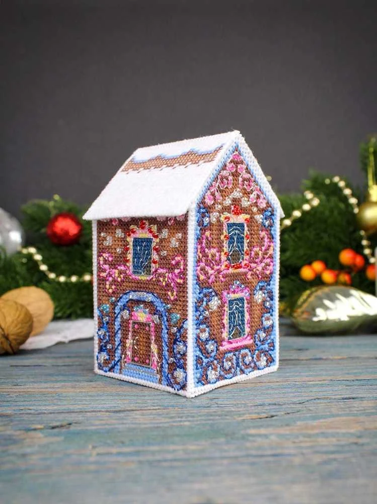 MP Studia Kryželių rinkinys 3D žaislui – raštuotas namelis 11×6×6 cm