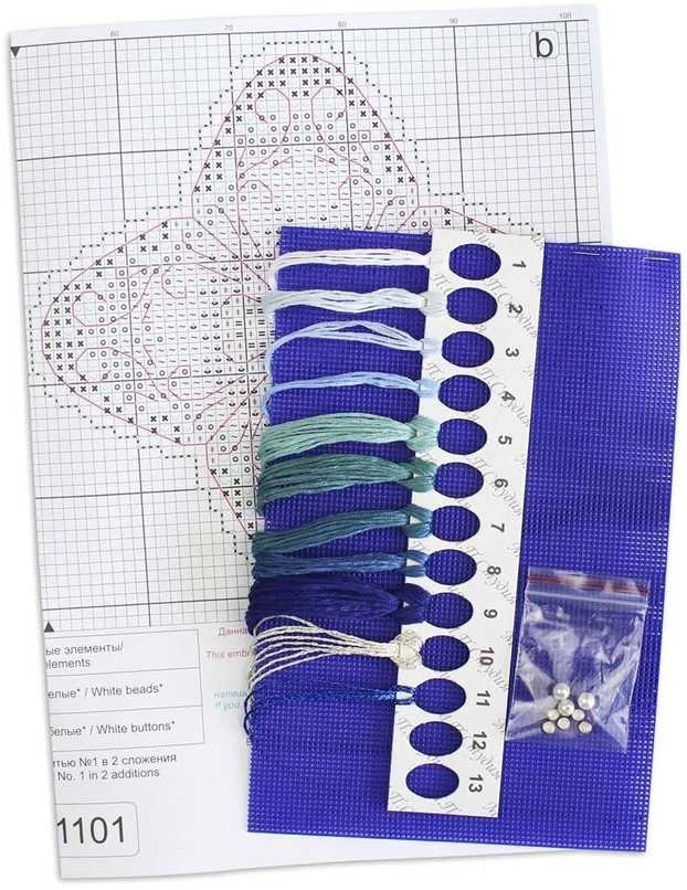 MP Studia Kryželių rinkinys „Šerkšnotas žiedas“ 9×9 cm – žavingas mini dekoras