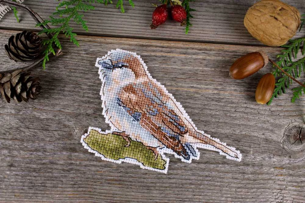 MP Studia Beldizart Kryželiu siuvinėjimo rinkinys „Mielas mažas žvirblis“ SR-947