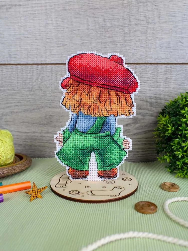 MP Studia Kryželiu siuvinėjimo rinkinys „Confused“ 13x9 cm mažam paveikslui