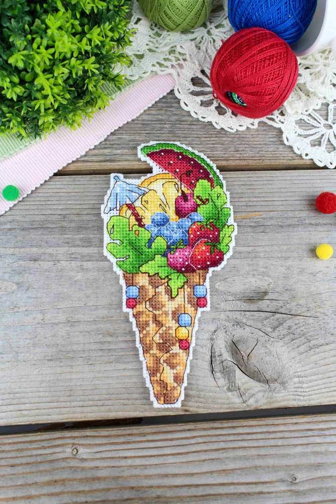 MP Studia Kryželių siuvinėjimo rinkinys „Vasaros skonis“, 16×8 cm – puiki dovana