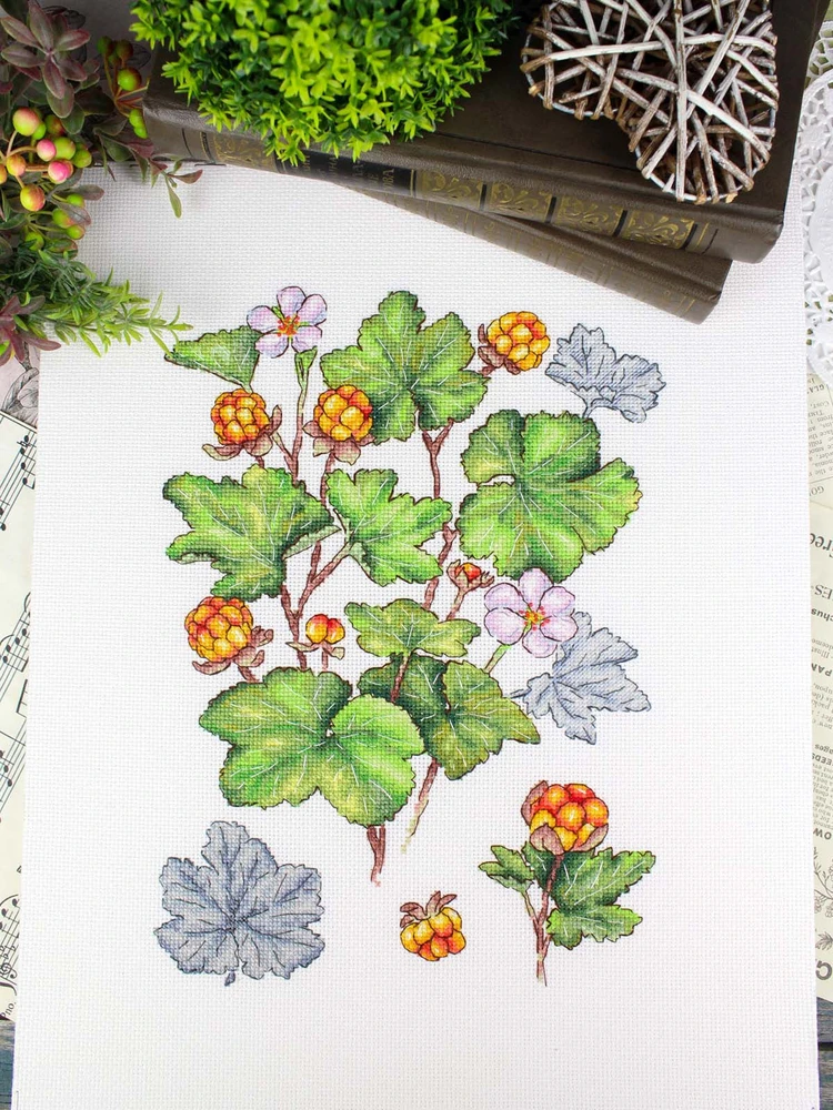 MP Studia Kryželiu siuvinėjimo rinkinys „Šiaurinė uoga“ 28x19 cm, 16 ct