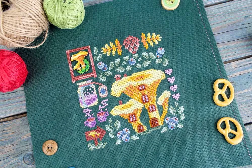 MP Studia Beldizart Kryželiu siuvinėjimo rinkinys "Mini Sampler. Chanterelle House" SNV-945