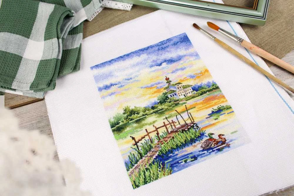 MP Studia Beldizart Kryželiu siuvinėjimo rinkinys „Ryto harmonija“ 20x16 cm SNV-916