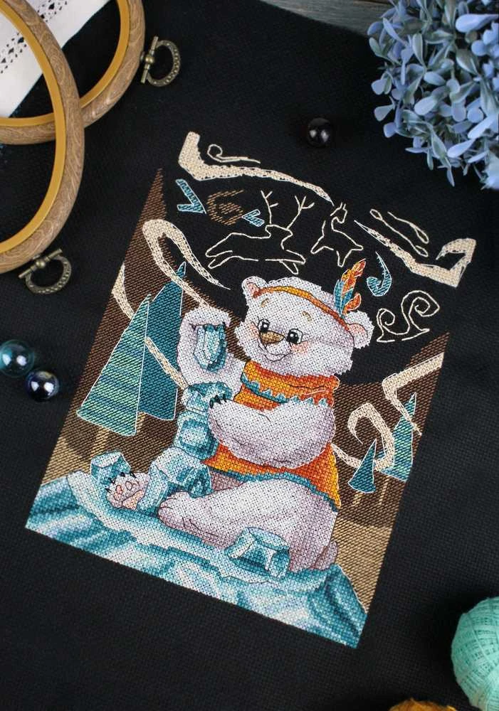 MP Studia Beldizart Kryželiu siuvinėjimo rinkinys „Ledo bokštas“ 20x15 cm SNV-892