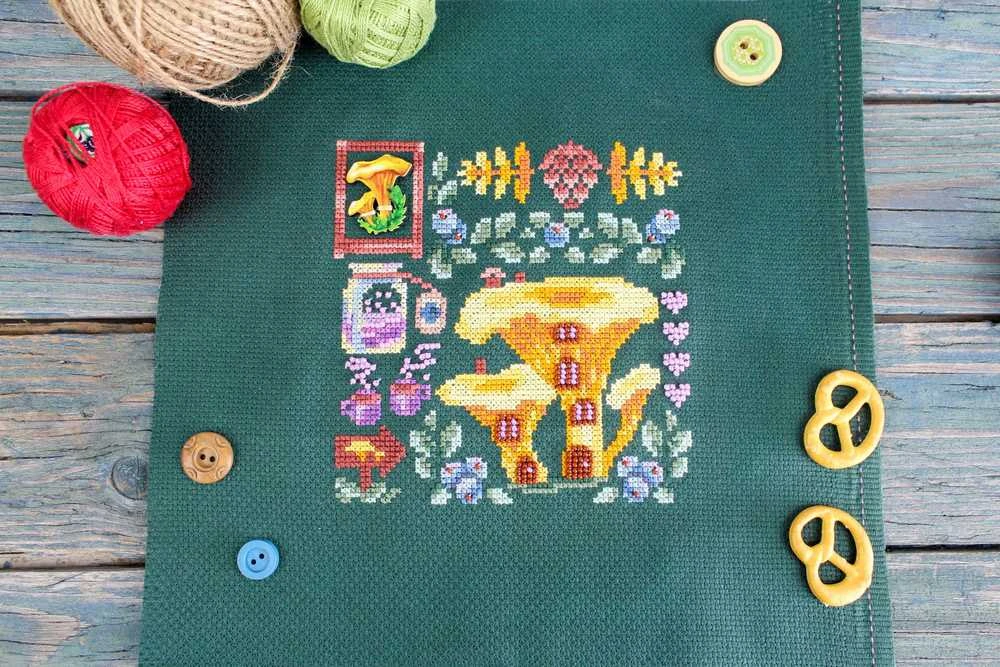 MP Studia Beldizart Kryželiu siuvinėjimo rinkinys "Mini Sampler. Chanterelle House" SNV-945
