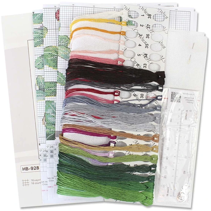 MP Studia Kryželių siuvinėjimo rinkinys „Bruknių uogos“ 29x20 cm