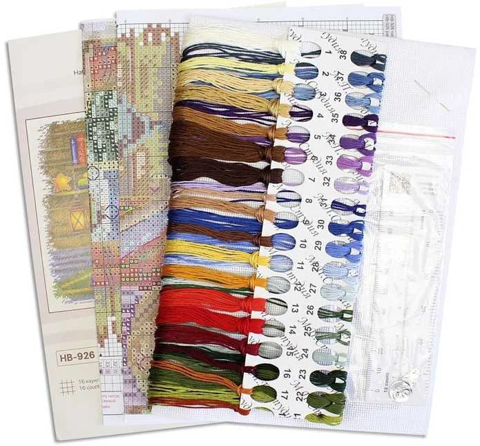 MP Studia Kryželiu siuvinėjimo rinkinys „Su mėgstama knyga“ 20x25 cm