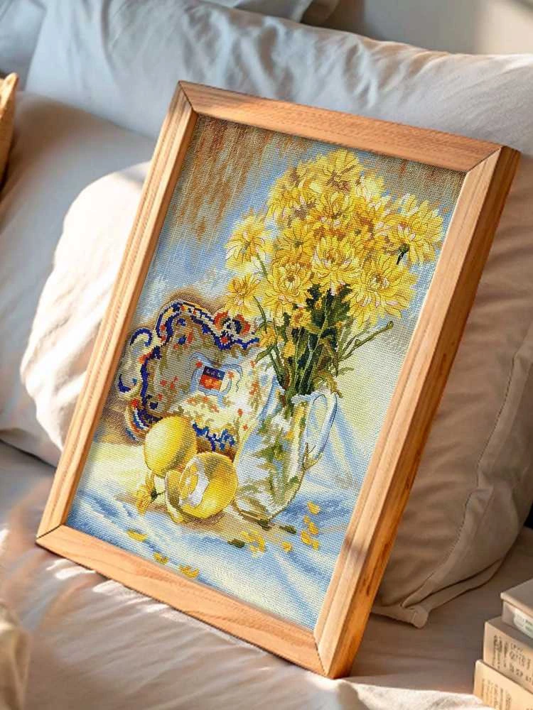 MP Studia Kryželių siuvinėjimo rinkinys Saulėtas natiurmortas 40×30 cm