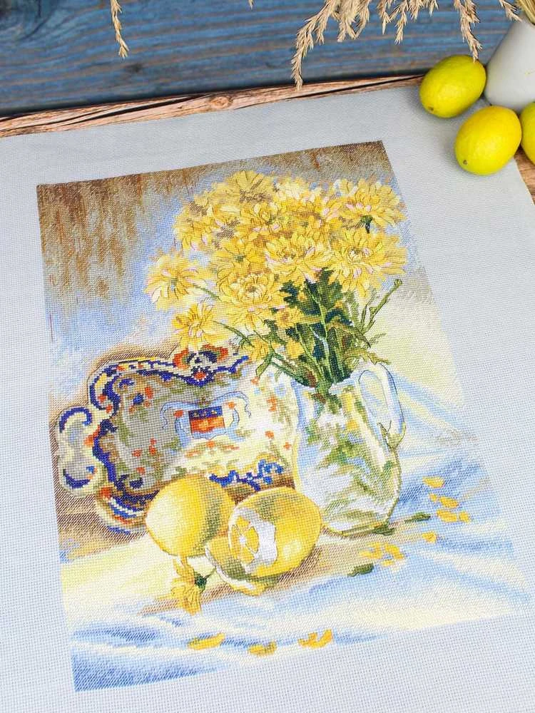 MP Studia Kryželių siuvinėjimo rinkinys Saulėtas natiurmortas 40×30 cm