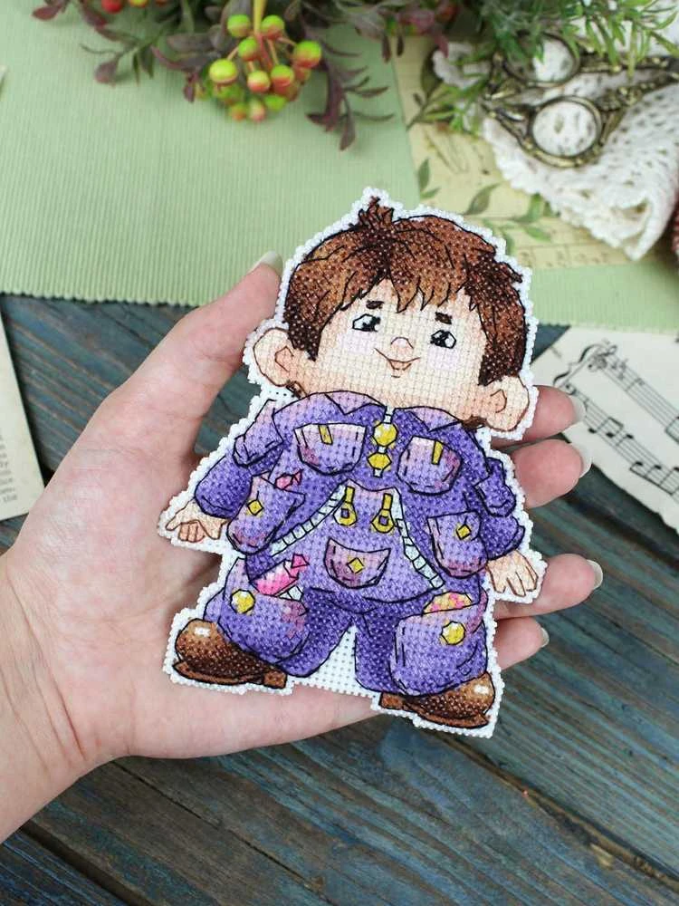 MP Studia Kryželiu siuvinėjimo rinkinys „Sweet Tooth“ 12×9 cm pradedantiesiems