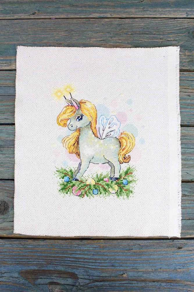 MP Studia Kryželiu siuvinėjimo rinkinys „Šventinis žirgas“, 18×15 cm