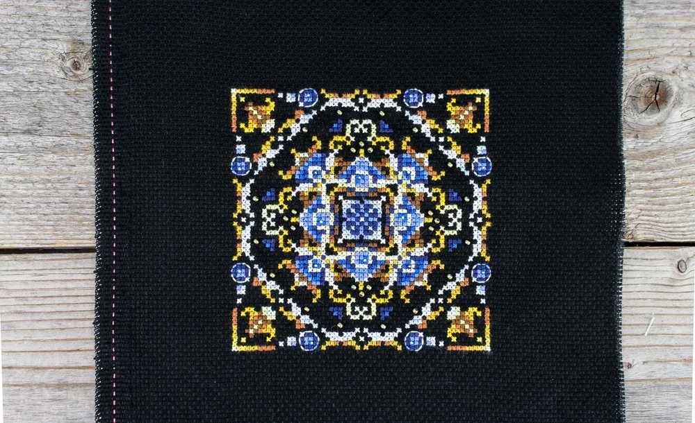 MP Studia Beldizart Kryželio siuvinėjimo rinkinys "Persų motyvai. Modelis 2" 11x11 cm SNV-968