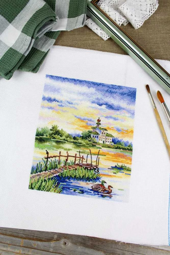 MP Studia Beldizart Kryželiu siuvinėjimo rinkinys „Ryto harmonija“ 20x16 cm SNV-916