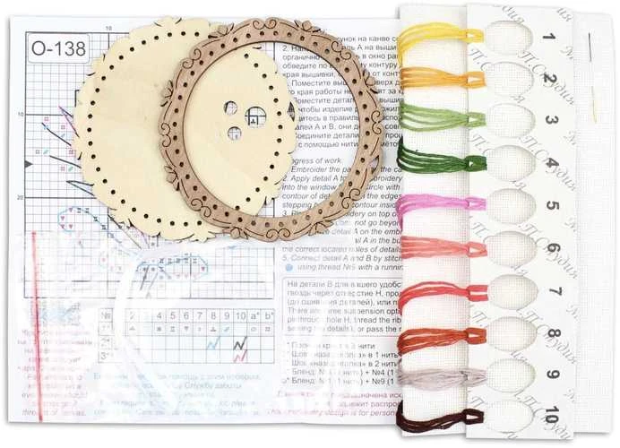 MP Studia Mini siuvinėjimo kryželiu rinkinys ant medžio: Tulpės, 8×8 cm – dovana