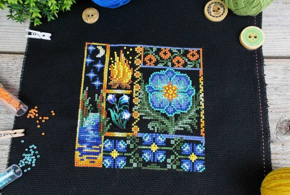 MP Studia Beldizart Kryželio siuvinėjimo rinkinys "Mini Sampler. Fern Flower" SNV-942