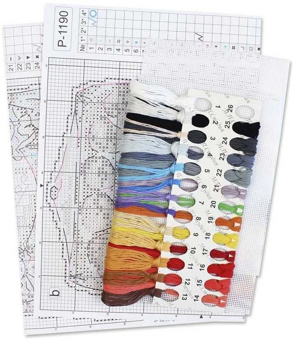 MP Studia Siuvinėjimo kryželiu rinkinys „Teatras“ 17x13 cm SR-1190