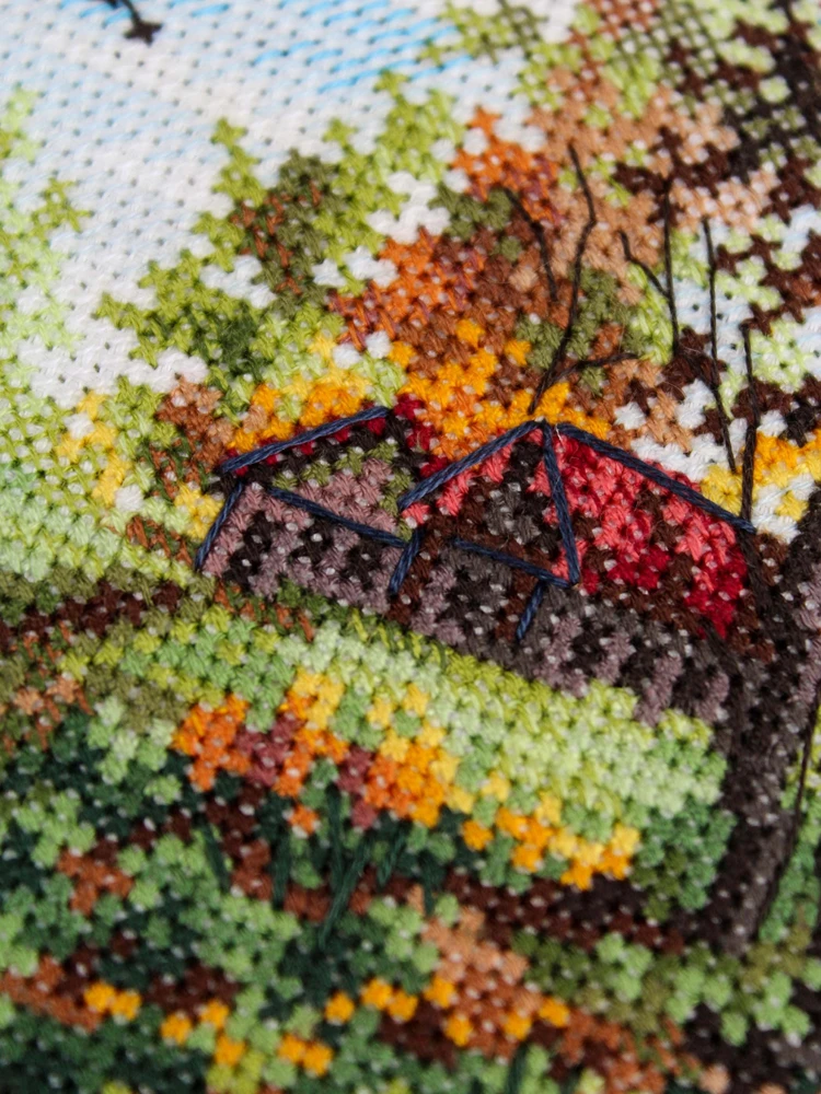 MP Studia Siuvinėjimo kryželiu rinkinys „Ankstyvas ruduo“ 14×14 cm