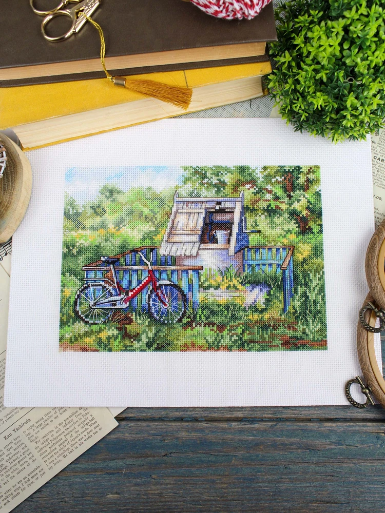 MP Studia Siuvinėjimo kryželiu rinkinys „Šulinio vanduo“ 15×20 cm