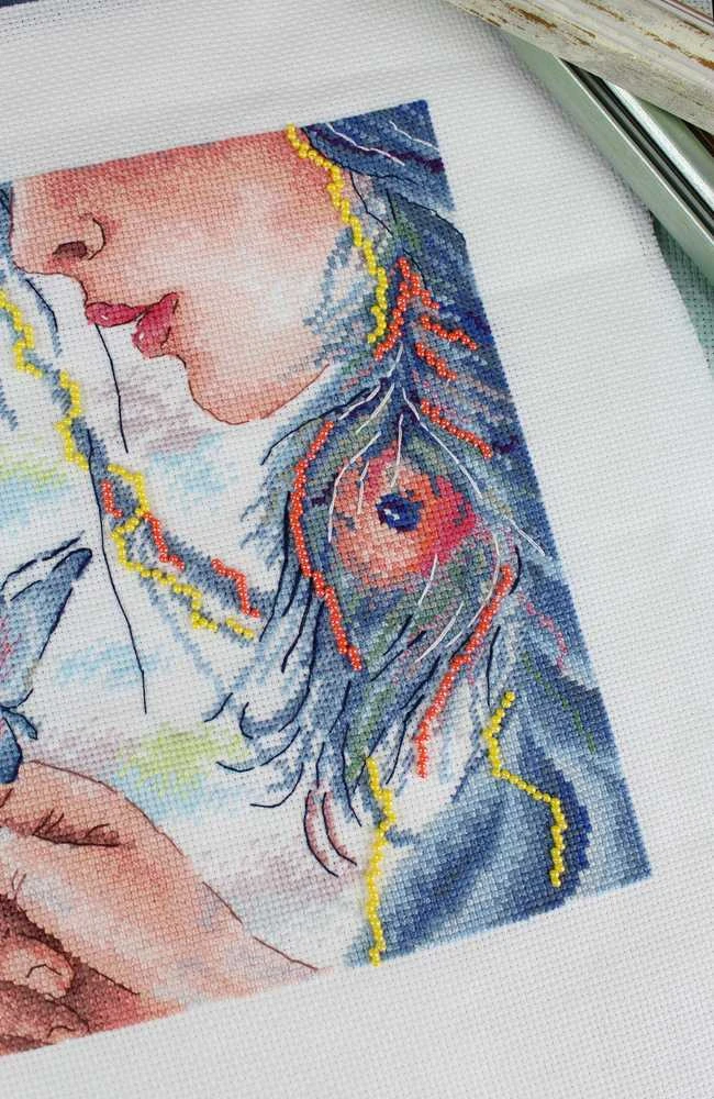 MP Studia Beldizart Kryželiu siuvinėjimo rinkinys "Mano siela" 20x20 cm SNV-907