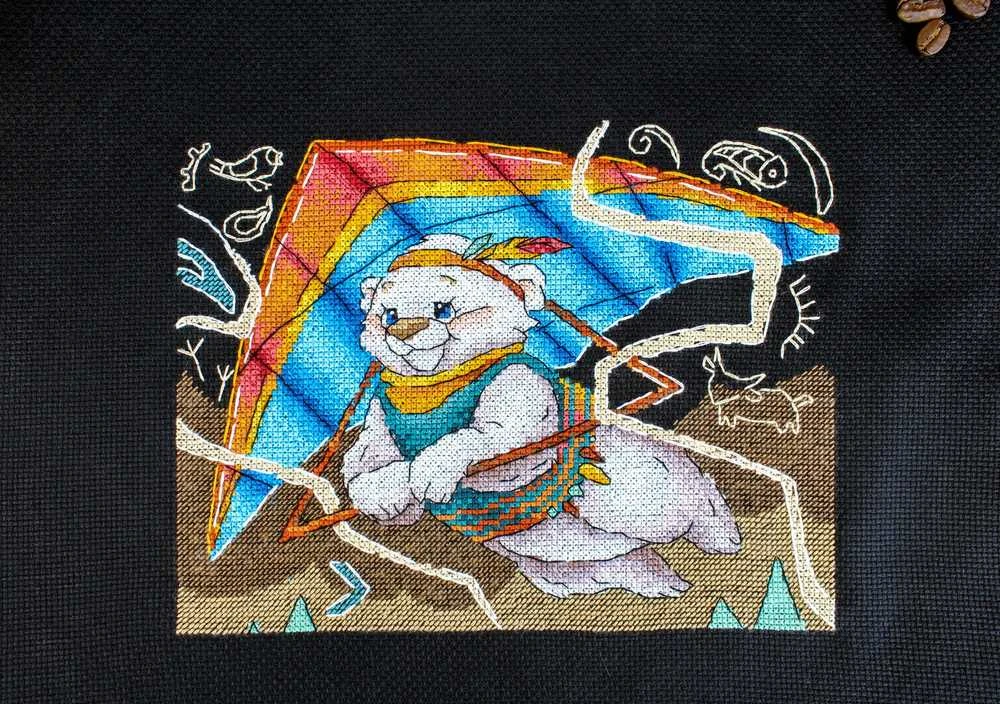 MP Studia Beldizart Kryželiu siuvinėjimo rinkinys "Pirmasis skrydis" 15x20 cm SNV-958