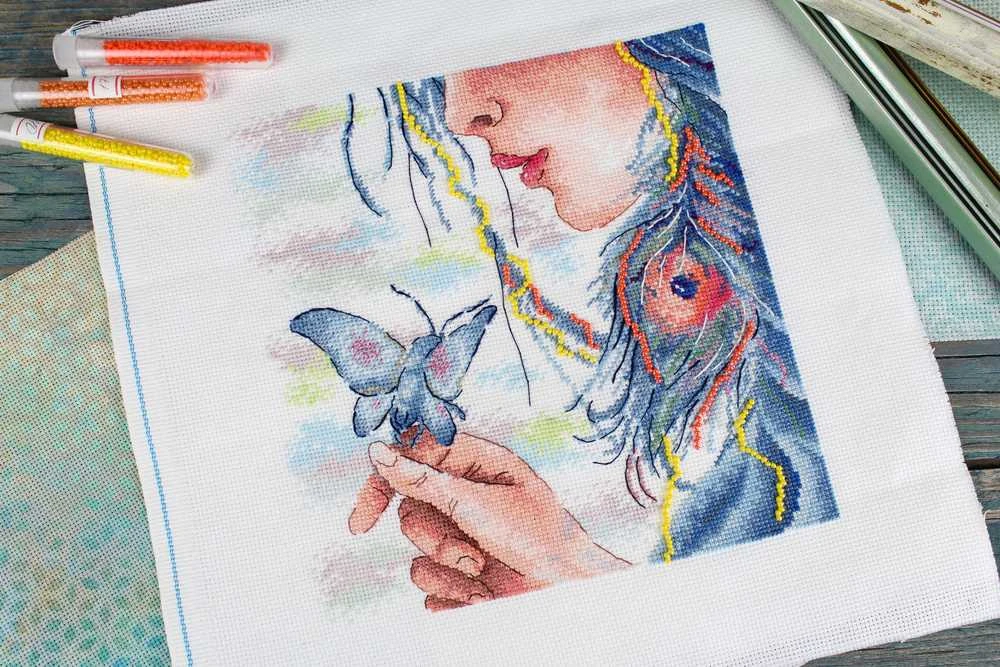 MP Studia Beldizart Kryželiu siuvinėjimo rinkinys "Mano siela" 20x20 cm SNV-907