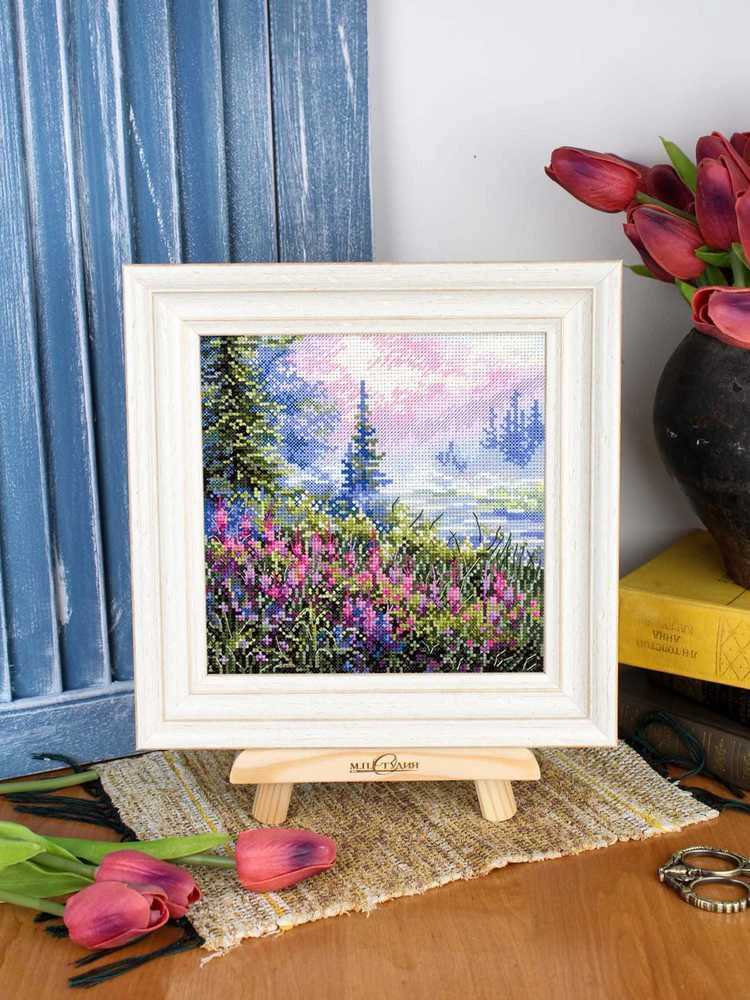 MP Studia Siuvinėjimo kryželiu rinkinys „Rūkuotas rytas“ 16x16 cm