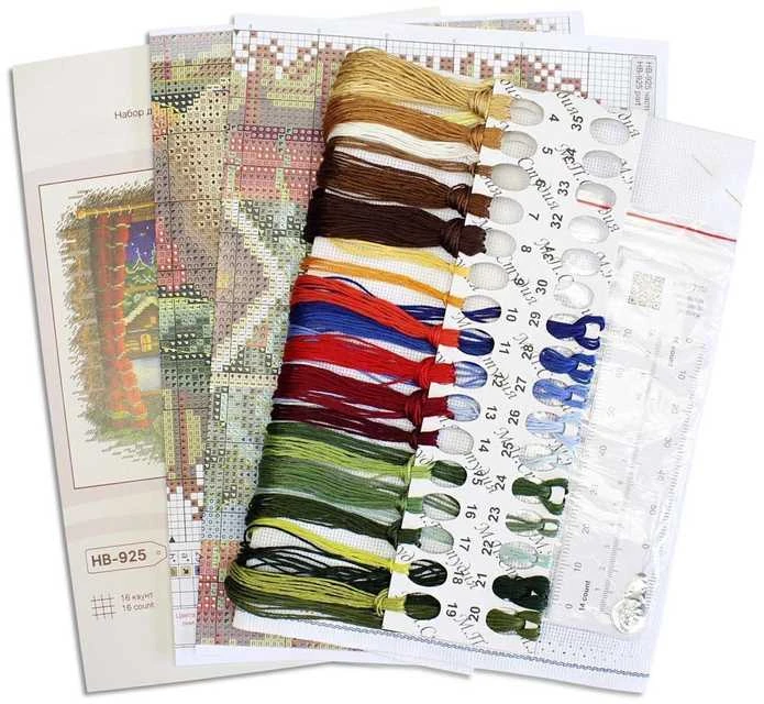 MP Studia Siuvinėjimo kryželiu rinkinys „Ramus vakaras“, 20×25 cm – pradedantiesiems