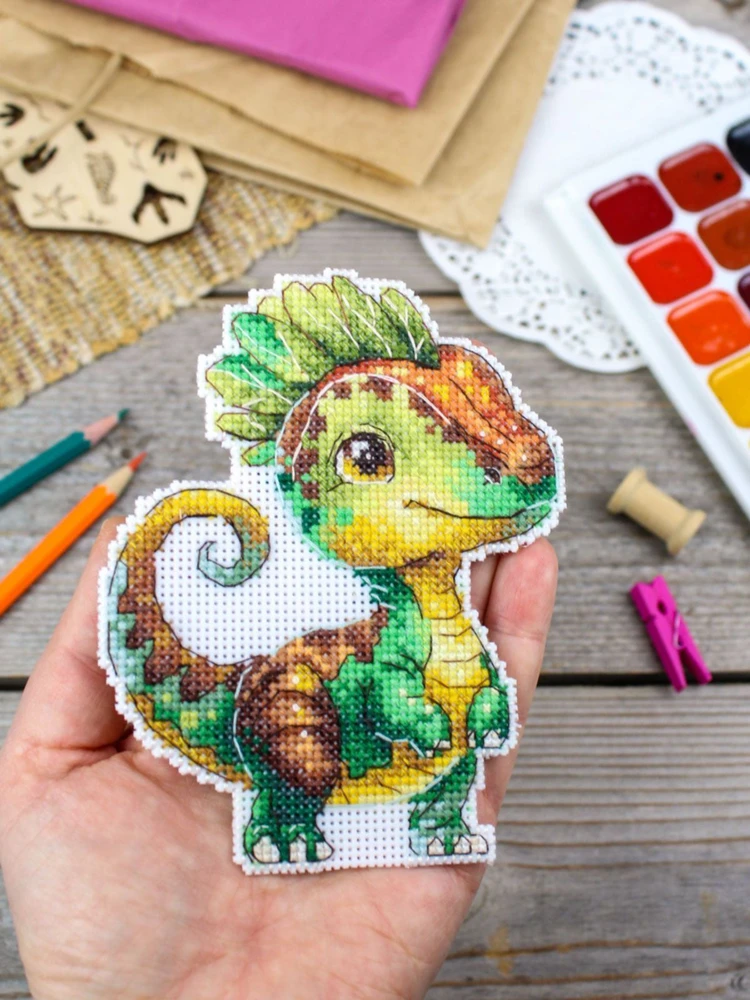 MP Studia Siuvinėjimo kryželiu rinkinys „Žavusis mažylis“ 13x10 cm