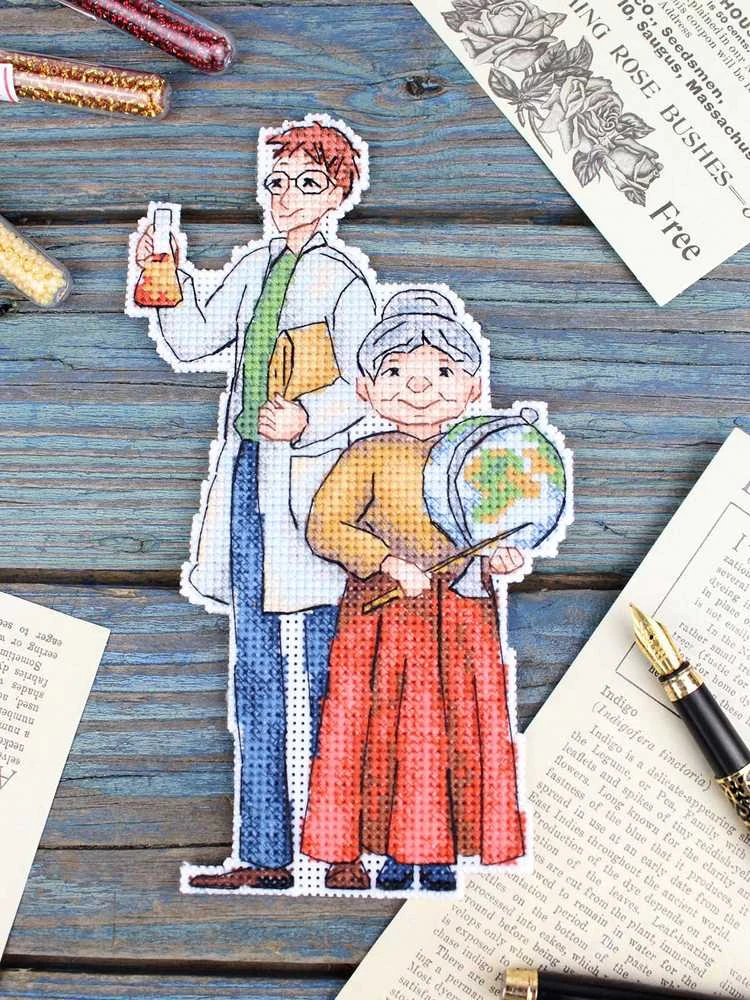 MP Studia Siuvinėjimo kryželiu rinkinys „Mokytojai“ 18×10 cm – puiki dovana mokytojui