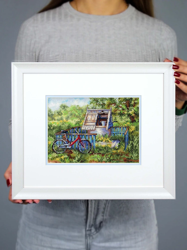 MP Studia Siuvinėjimo kryželiu rinkinys „Šulinio vanduo“ 15×20 cm