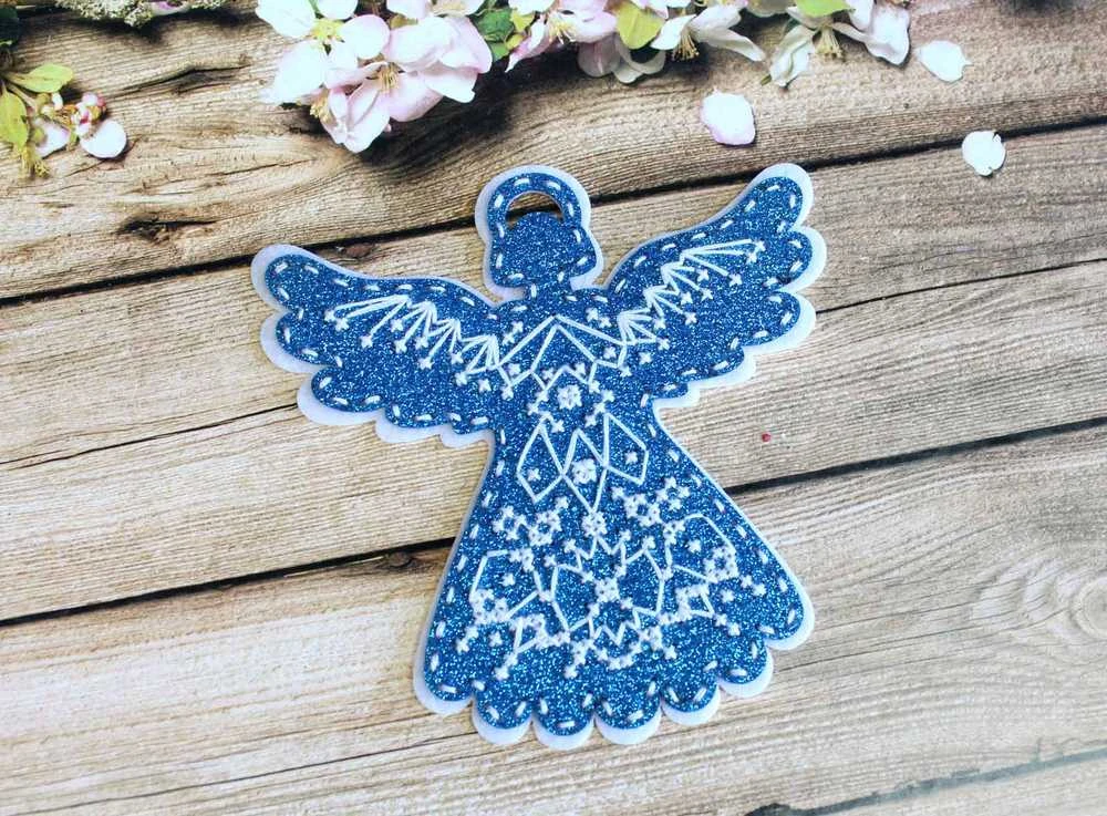 MP Studia Siuvinėjimo kryželiu rinkinys „Lengvutis angelas“ 11×11 cm