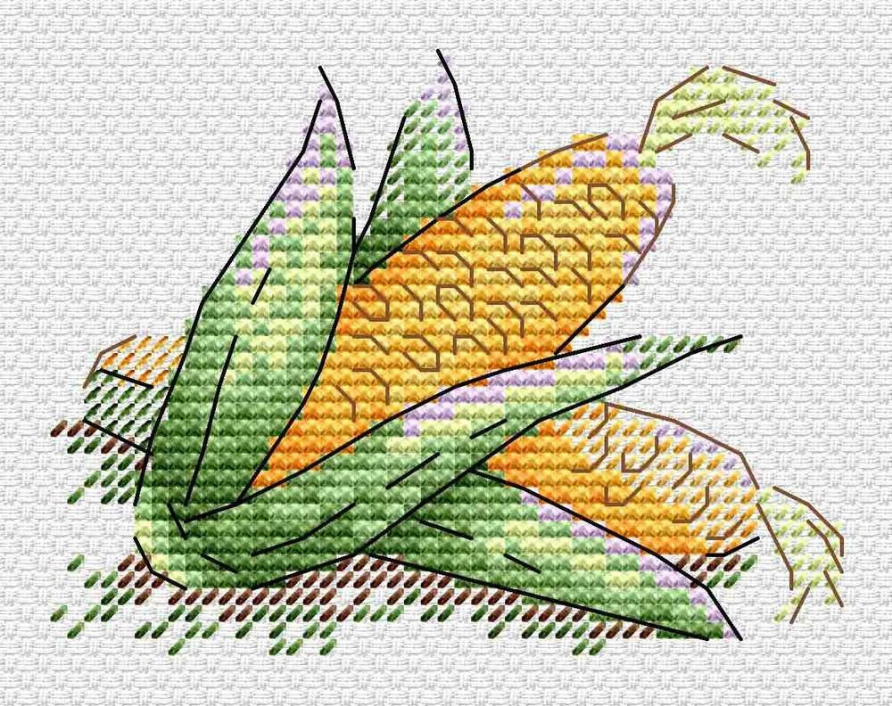 MP Studia Beldizart Kryželiu siuvinėjimo rinkinys "Corn" SM-788