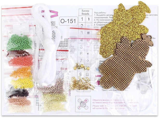 MP Studia Siuvinėjimo kryželiu rinkinys ant medinio pagrindo „Angeliukas žaliai“ 9x5 cm