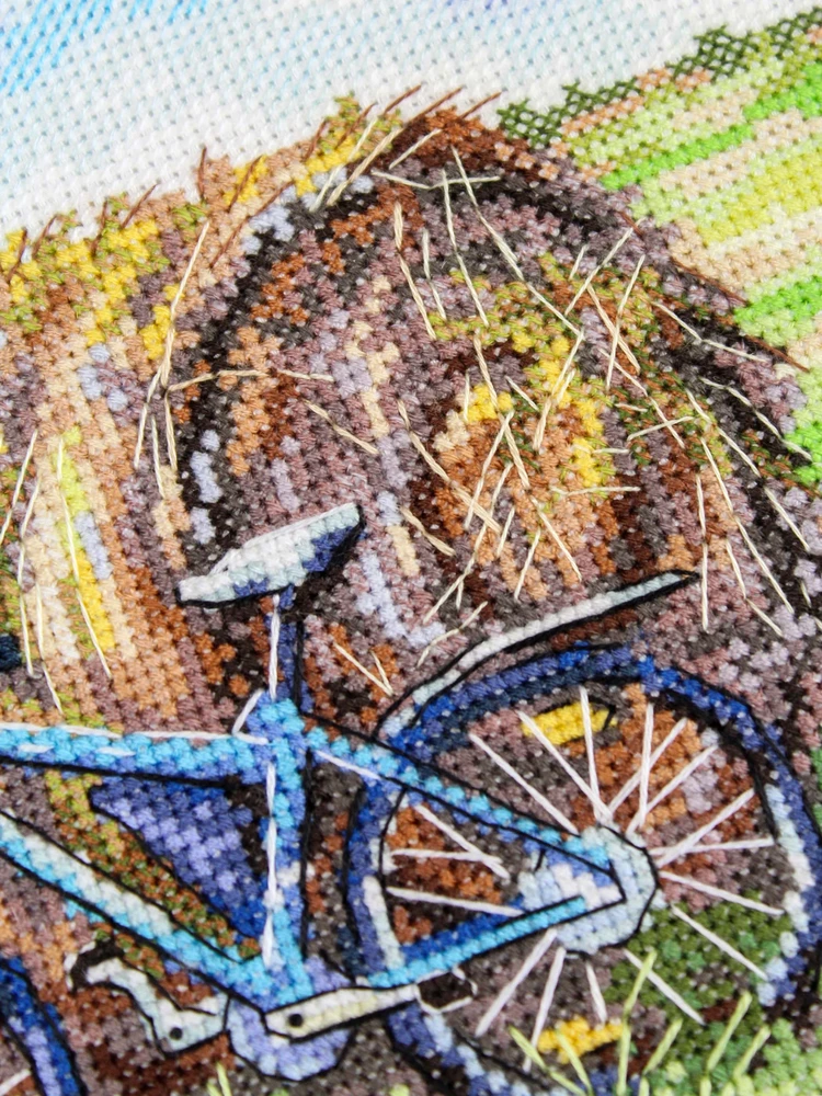 MP Studia Siuvinėjimo kryželiu rinkinys „Dviračio kelionė“ 15×20 cm