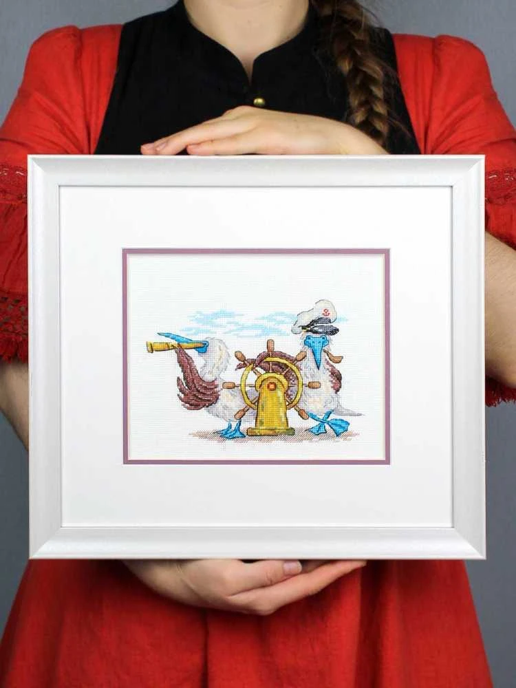 MP Studia Siuvinėjimo kryželiu rinkinys „Tiesiai pirmyn“ 12x17 cm SNV-899