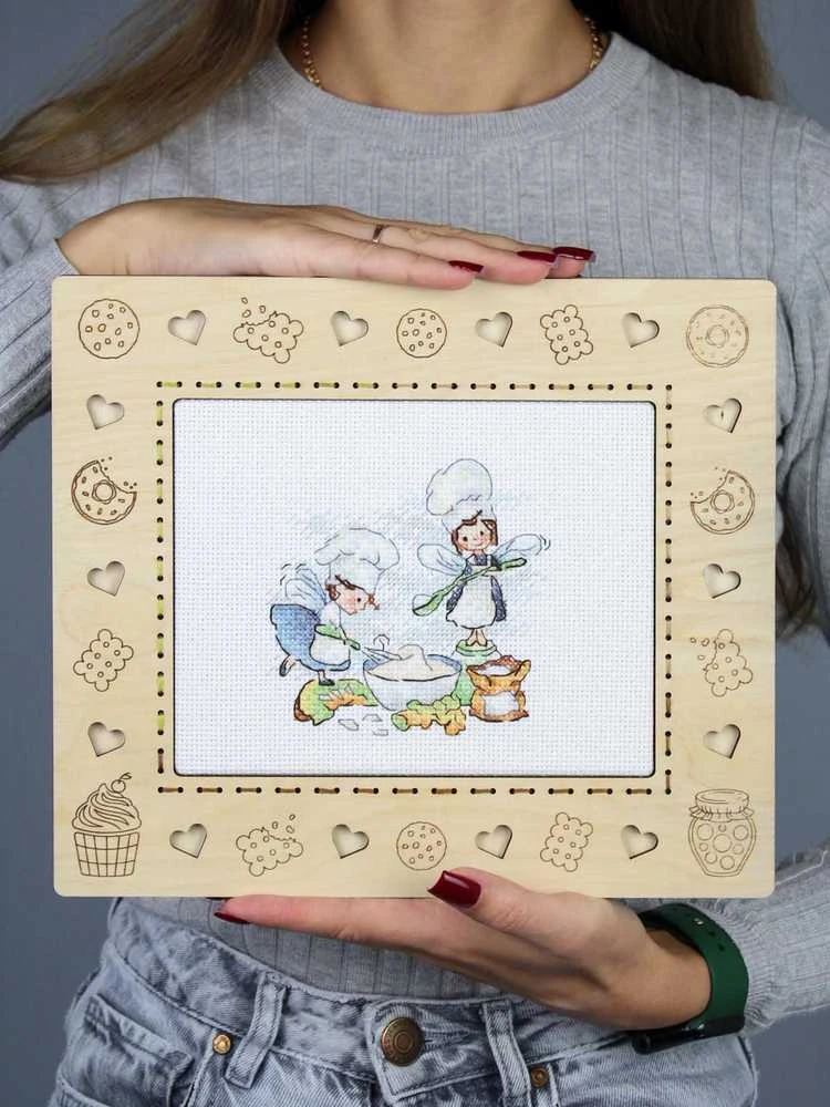 MP Studia Siuvinėjimo kryželiu rinkinys „Virtuvės magija“, 10×11 cm
