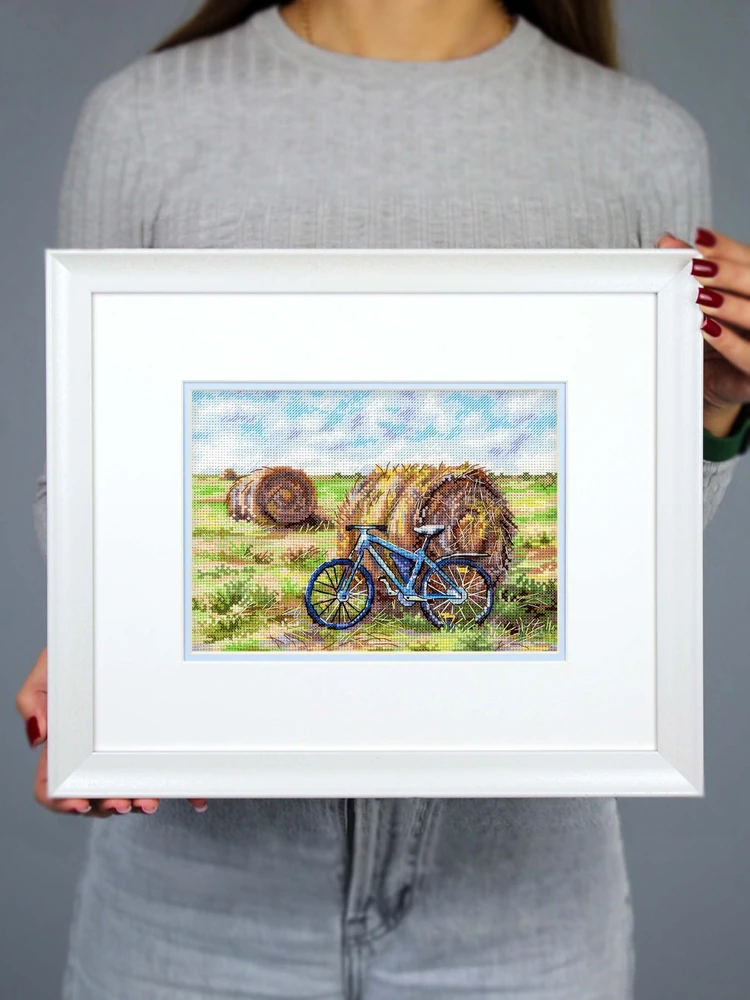 MP Studia Siuvinėjimo kryželiu rinkinys „Dviračio kelionė“ 15×20 cm