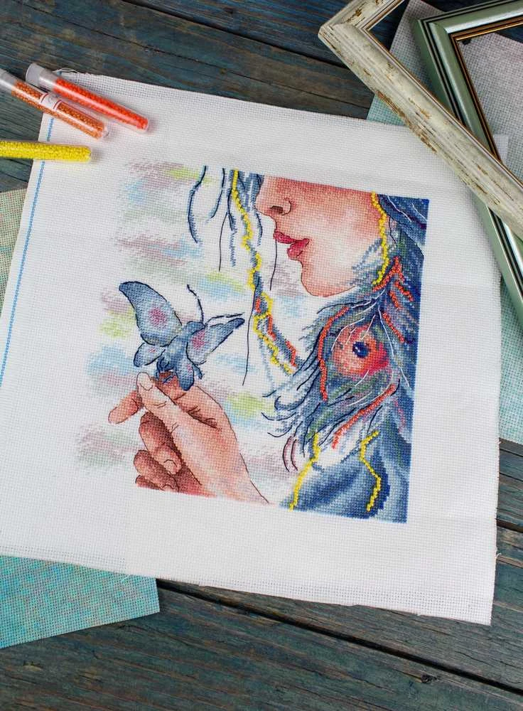 MP Studia Beldizart Kryželiu siuvinėjimo rinkinys "Mano siela" 20x20 cm SNV-907