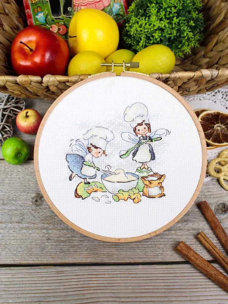 MP Studia Siuvinėjimo kryželiu rinkinys „Virtuvės magija“, 10×11 cm