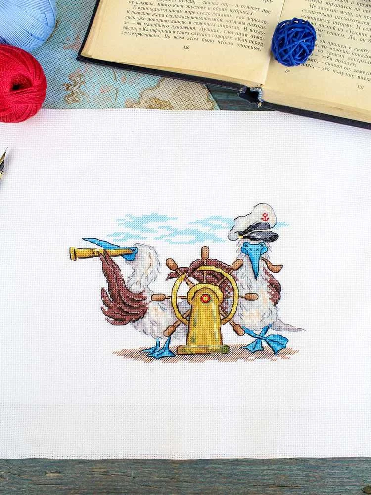 MP Studia Siuvinėjimo kryželiu rinkinys „Tiesiai pirmyn“ 12x17 cm SNV-899