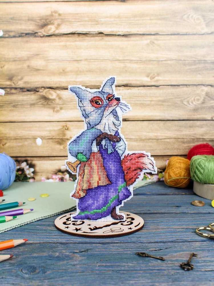 MP Studia Siuvinėjimo kryželiu rinkinys „Laputė Alisa”, 17x10 cm, SR-1181