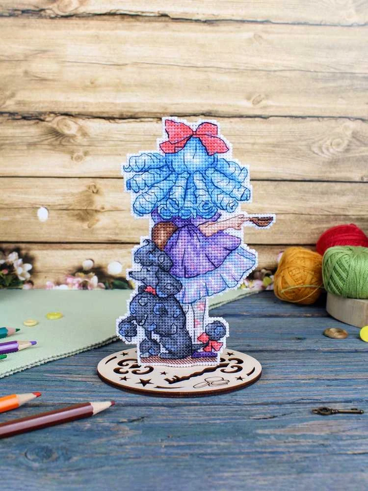 MP Studia Siuvinėjimo kryželiu rinkinys „Malvina“ – 16×10 cm, puiki dovana