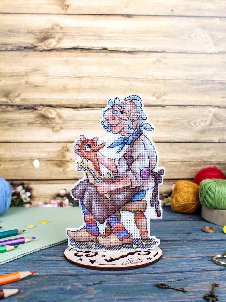 MP Studia Siuvinėjimo kryželiu rinkinys „Papa Carlo“ 17x10 cm
