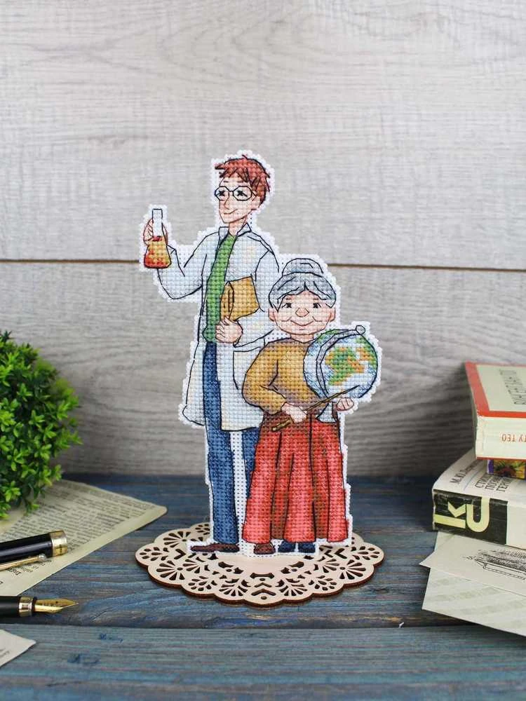 MP Studia Siuvinėjimo kryželiu rinkinys „Mokytojai“ 18×10 cm – puiki dovana mokytojui