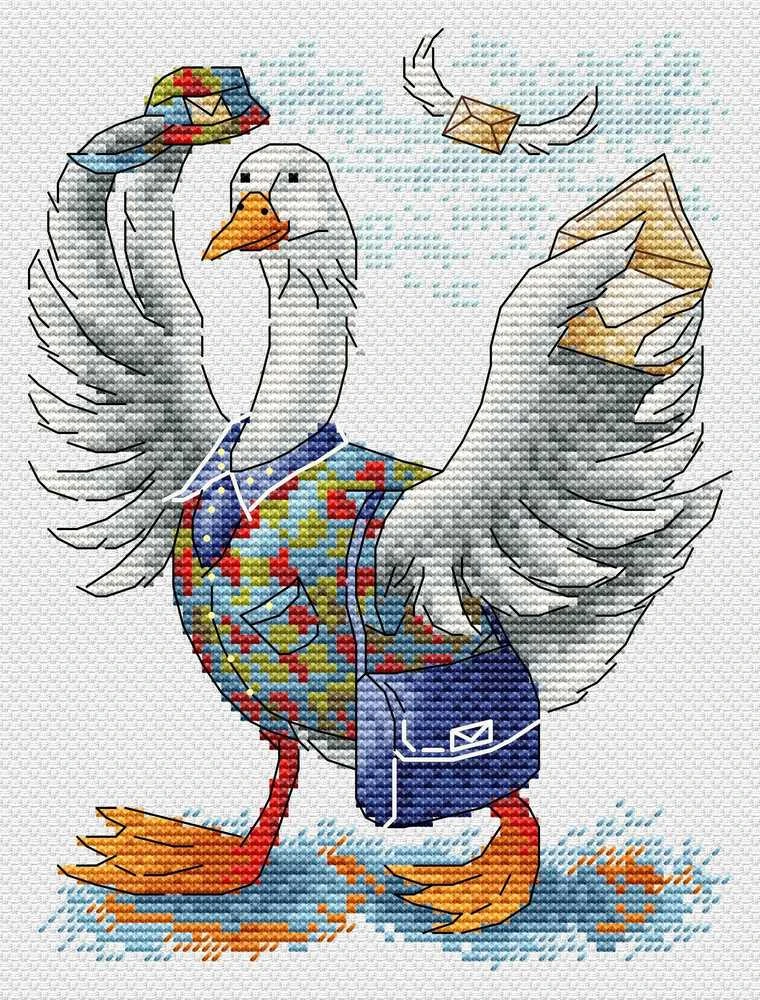MP Studia Siuvinėjimo kryželiu rinkinys „Gera žinia“ 18x13 cm SM-796